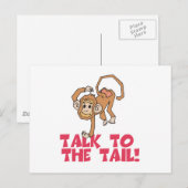 Carte Postale Parlez au singe de la queue (Devant / Derrière)