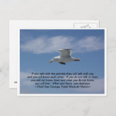 Carte Postale Parlez avec les animaux (Devant / Derrière)