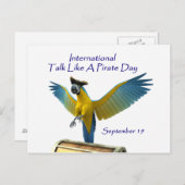 Carte Postale Parlez comme une journée de pirates (Devant / Derrière)
