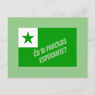Carte Postale Parlez-vous Esperanto?