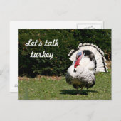 Carte Postale Parlons dinde (Devant / Derrière)