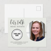 Carte Postale Parlons Immobilier (Devant / Derrière)