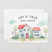 Carte Postale Parlons immobilier Promotional Realty (Devant / Derrière)