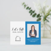 Carte Postale Parlons Logo de photos immobilières (Debout devant)