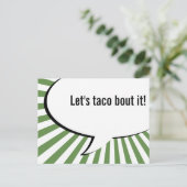 Carte Postale parlons taco (Debout devant)