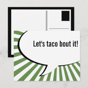 Carte Postale parlons taco