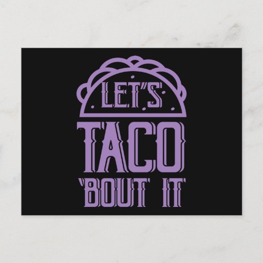 Carte Postale PARLONS TACOS Funny Taco Lover Taco Mardi (Devant)