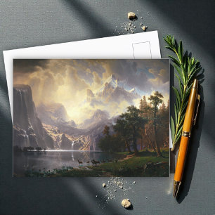 Carte Postale Parmi la Sierra Nevada, Californie, Bierstadt Art
