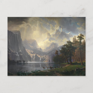 Carte Postale Parmi La Sierra Nevada Par Albert Bierstadt