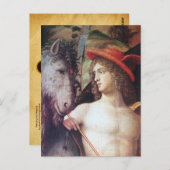 CARTE POSTALE PARNASSUS / MERCURE AVEC PEGASUS (Devant / Derrière)