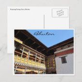 Carte Postale paro du toit de dzong (Devant / Derrière)
