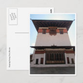 Carte Postale paro dzong central (Devant / Derrière)