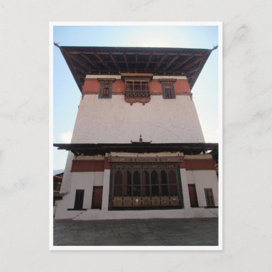 Carte Postale paro dzong central (Devant)