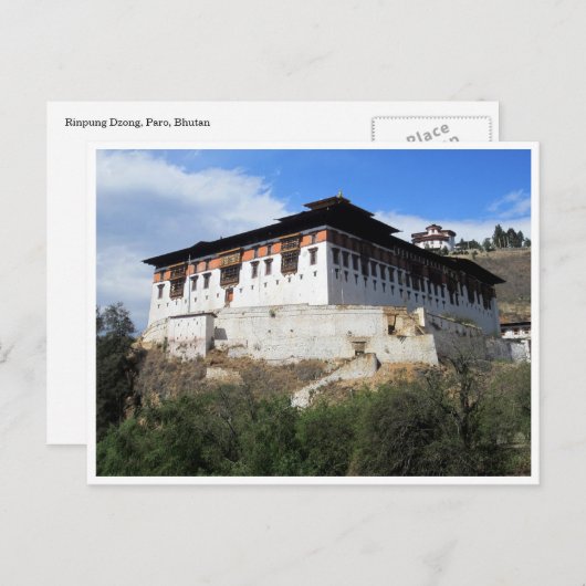 Carte Postale paro dzong impress (Devant / Derrière)