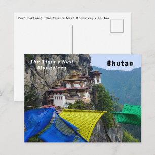 Carte Postale Paro Taktsang : Le monastère du nid de tigre - Bho