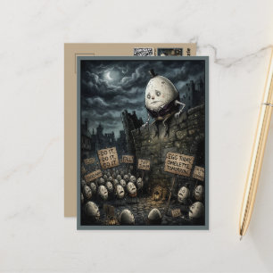 Carte Postale Parodie de comptine Humpty Dumpty pour voyage