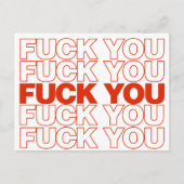 Carte Postale Parodie de F You (Devant)