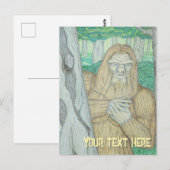 Carte Postale Parodie de mème Bigfoot (Devant / Derrière)