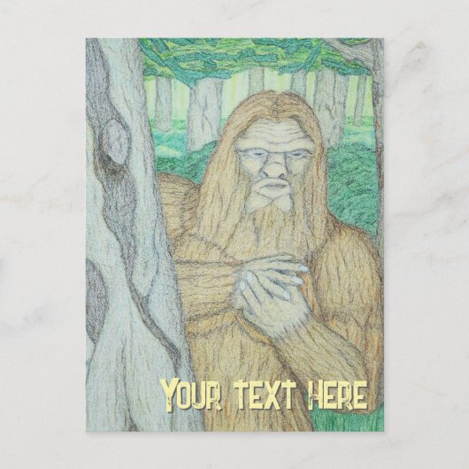 Carte Postale Parodie de mème Bigfoot (Devant)