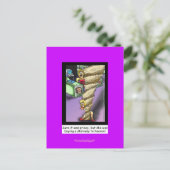 Carte Postale Parodie de Stairway To Heaven en dessin animé sur (Debout devant)