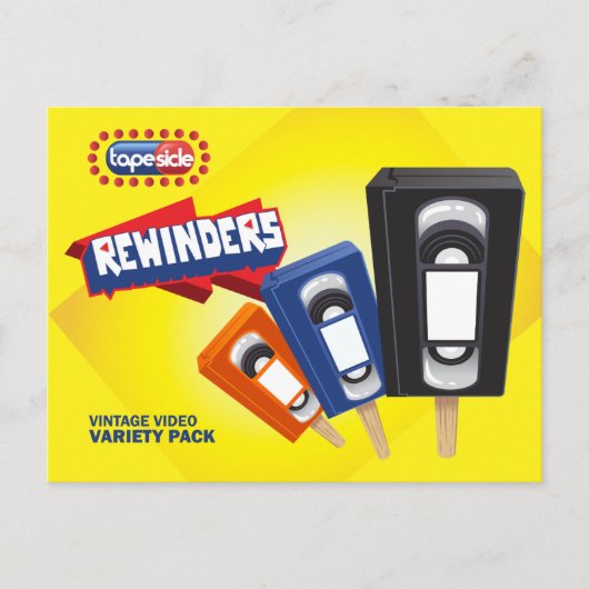Carte Postale Parodie vintage VHS Ice Pop (Devant)