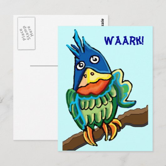 Carte Postale Parole de perroquet (Devant / Derrière)