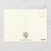 Carte Postale Parole de prière chrétienne florale (Dos)