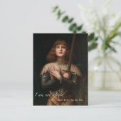 Carte Postale Paroles d'encouragement de Saint Jean d'Arc (Debout devant)