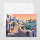 Carte Postale Paros Grèce (Devant / Derrière)