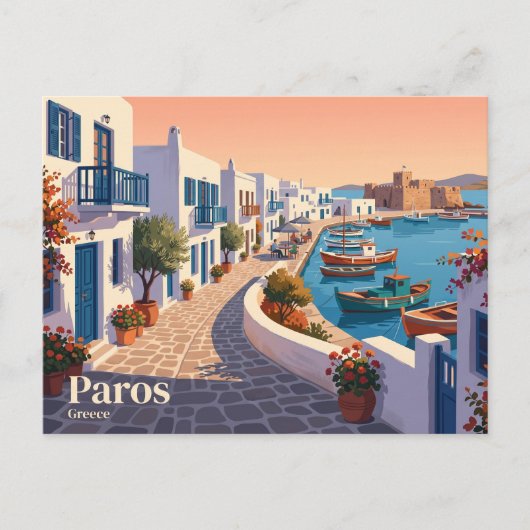 Carte Postale Paros Grèce (Devant)