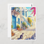 Carte Postale Paros Grèce Îles Travel (Devant / Derrière)