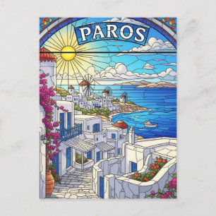 Carte Postale Paros Grèce Iles Voyages