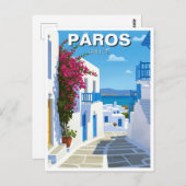 Carte Postale Paros Grèce Island Travel (Devant / Derrière)