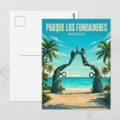 Carte Postale Parque Los Fundadores Mexique (Devant / Derrière)