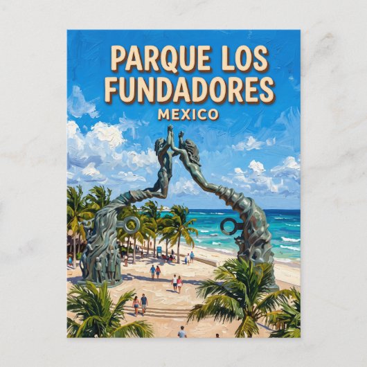 Carte Postale Parque Los Fundadores Mexique (Devant)