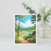 Carte Postale Parque nacional los arrayanes voyage vintage (Debout devant)