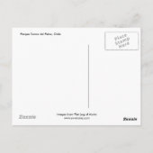 Carte Postale Parque Torres del Paine, Chili (Dos)