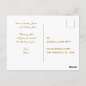 Carte Postale Parrain et Marraine Proposition Rustique Tournesol (Dos)