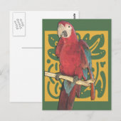 Carte Postale Parrot Art Nouveau (Devant / Derrière)