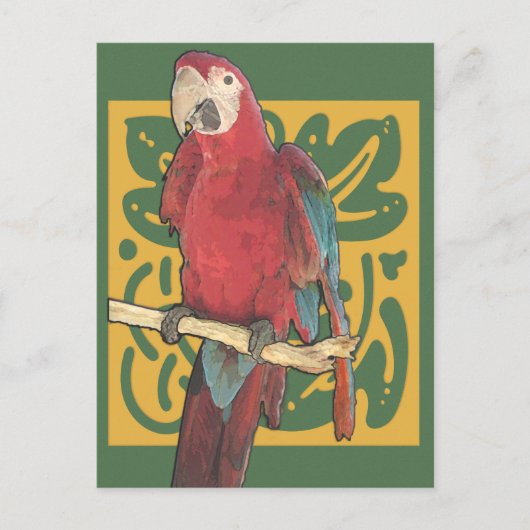 Carte Postale Parrot Art Nouveau (Devant)