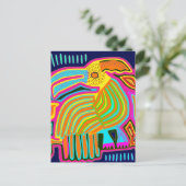 Carte Postale Parrot d'art populaire tropical (Debout devant)