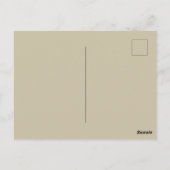 Carte Postale Parrot Jaune Tropical Antique Fleur (Dos)