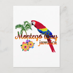 Carte Postale Parrot tropical de la baie de Montego en Jamaïque