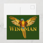 Carte Postale Parrot Wingman (Devant / Derrière)