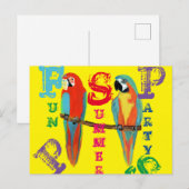 CARTE POSTALE PARROTS (Devant / Derrière)