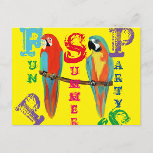 CARTE POSTALE PARROTS