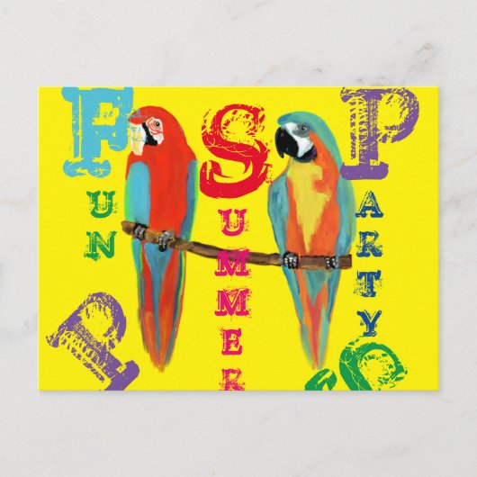 CARTE POSTALE PARROTS (Devant)