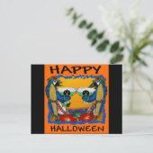 CARTE POSTALE PARROTS HALLOWEEN (Debout devant)