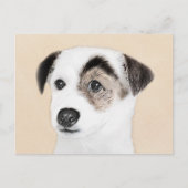 Carte Postale Parson Jack Russell Terrier Peinture - Chien Art (Devant)