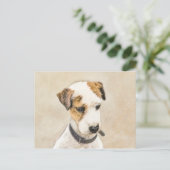 Carte Postale Parson Jack Russell Terrier Peinture - Chien Art (Debout devant)